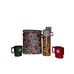 VINTAGE 1970 Vinyl Needlepoint floral Lunch/brunch box matching Thermos set