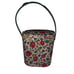VINTAGE 1970 Vinyl Needlepoint floral Lunch/brunch box matching Thermos set