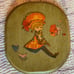 Pair of vintage wooden plaques 7 x 6 inches