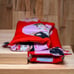 Handmade Oven Mitts, Set of 2, Red Pink 50s 60s Retro, Kitchen Set