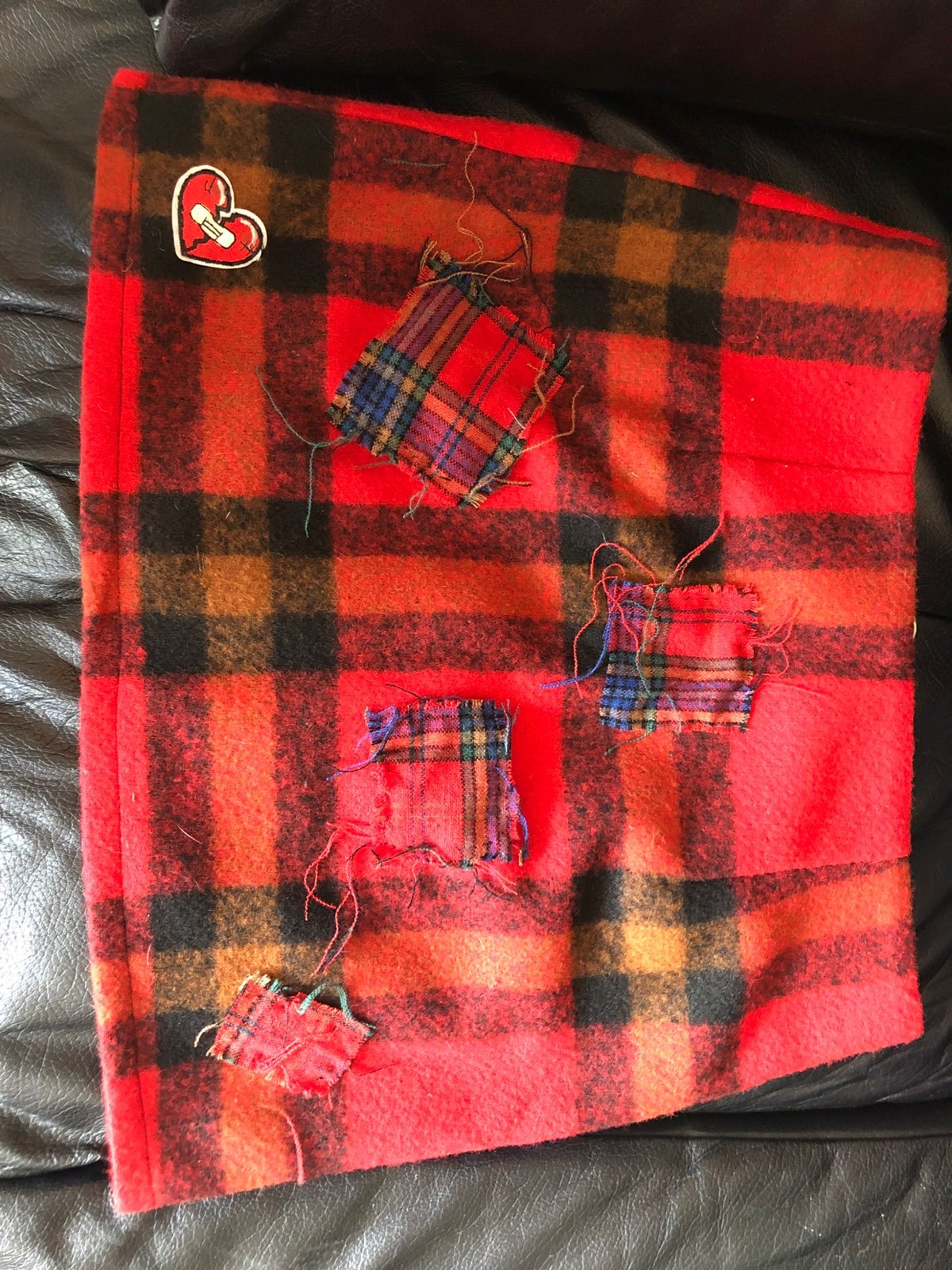 Punk rock wool skirt