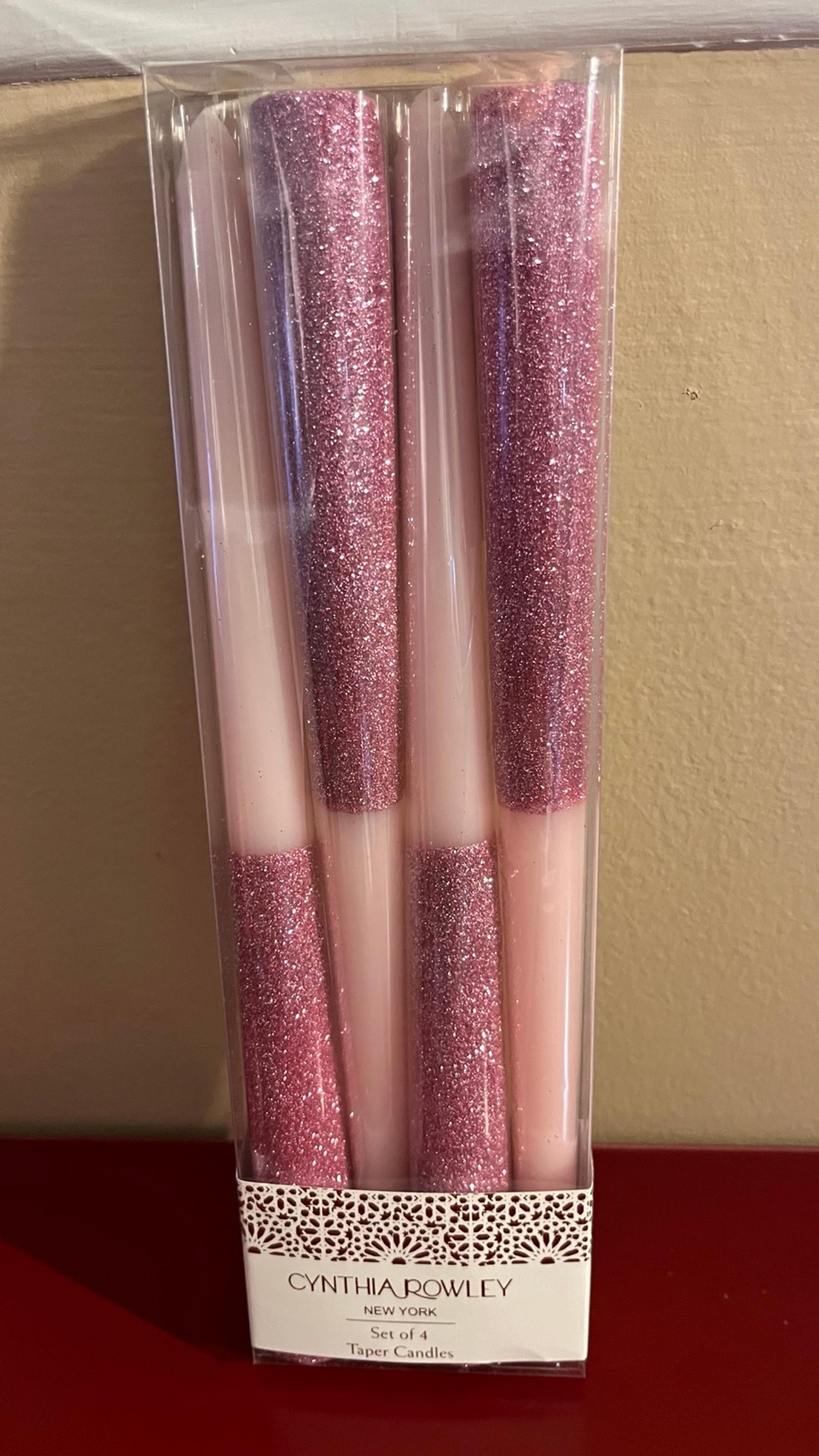 Pink Taper Candles