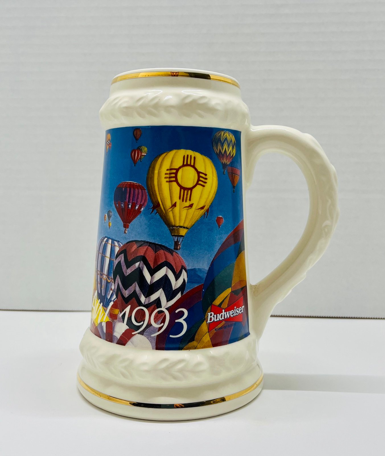 Budweiser Anheuser Busch Event Stein Albuquerque Balloon Fiesta 1993 RARE No.676