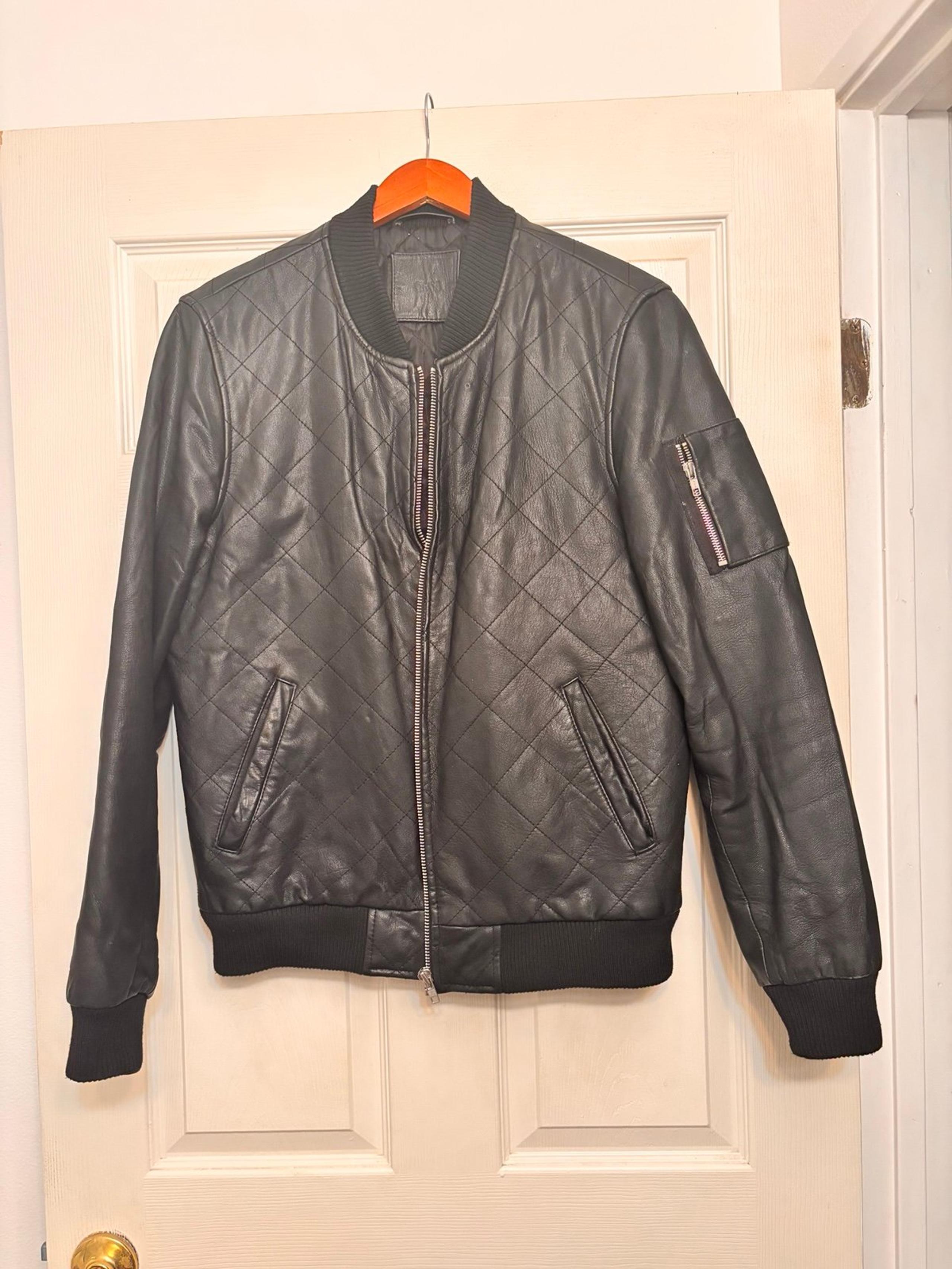 ASOS: Black Quilted Leather Jacket
