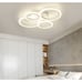 Vikaey Modern LED Flush Mount Ceiling Light, 4 Rings LED White Close to Ceili...