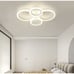 Vikaey Modern LED Flush Mount Ceiling Light, 4 Rings LED White Close to Ceili...