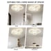 Vikaey Modern LED Flush Mount Ceiling Light, 4 Rings LED White Close to Ceili...