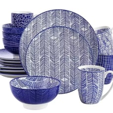16 Piece Dinnerware Sets for 4 Modern Style Design Dinnerware Kitchen Plate Set