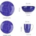 16 Piece Dinnerware Sets for 4 Modern Style Design Dinnerware Kitchen Plate Set