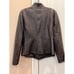 Elie Tahari Olive green brown leather military victorian Jacket embroidery sz XL