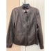 Elie Tahari Olive green brown leather military victorian Jacket embroidery sz XL