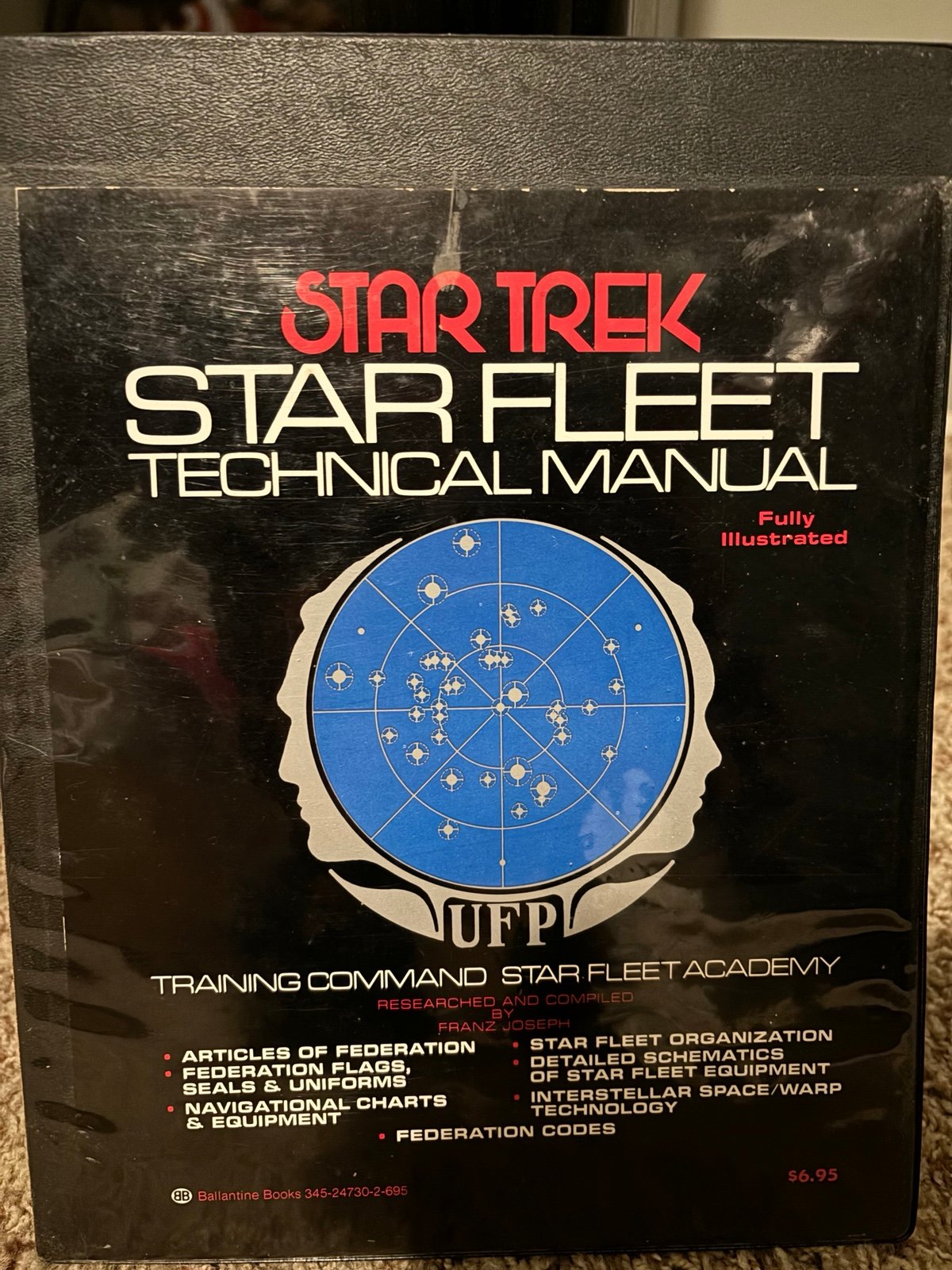 Rare 1975 First Edition Star Trek Star Fleet Technical Manual Fully Illustrated