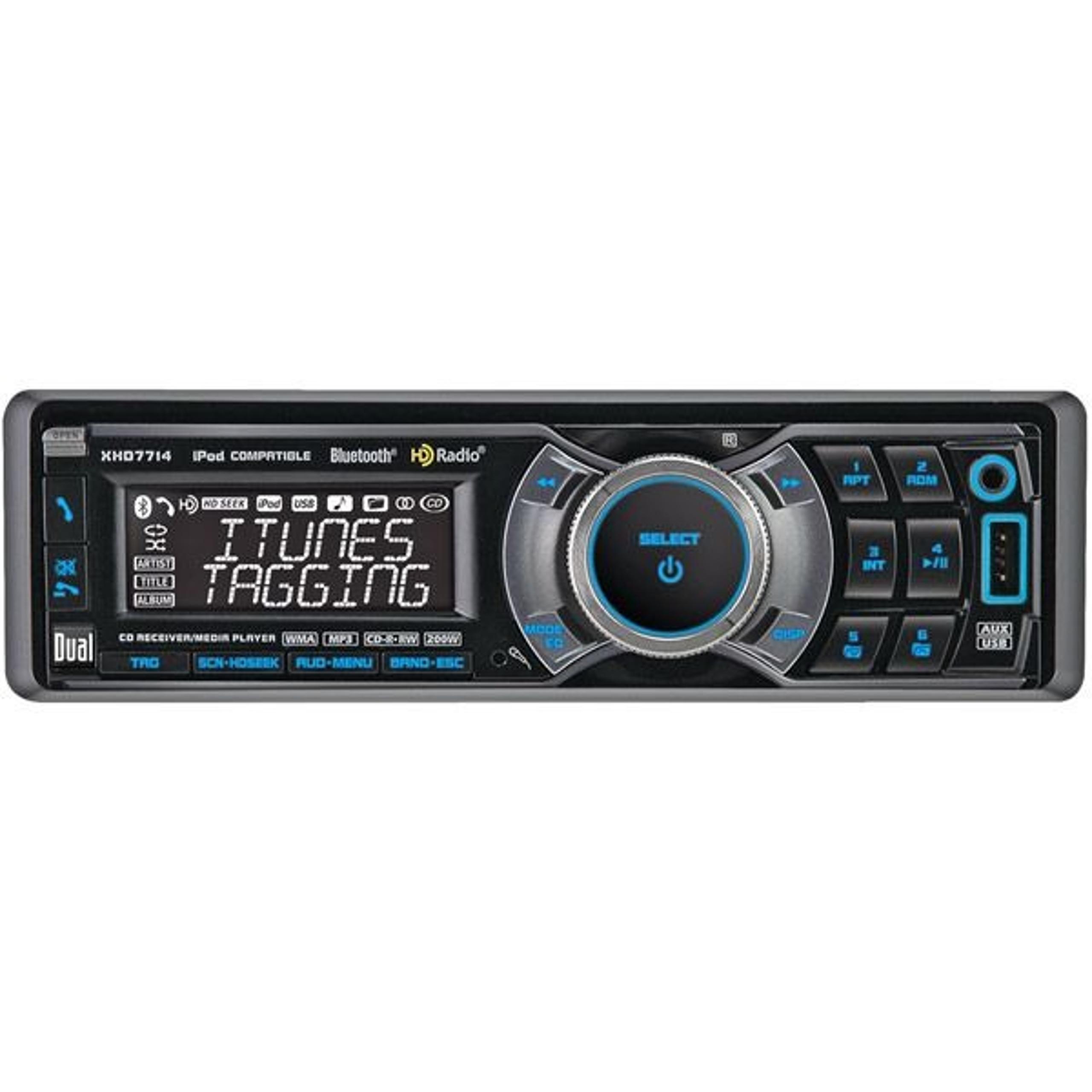 Dual Electronics XHD7714 Car stereo-Radio-CD Receiver/Media Player (Bluetooth)