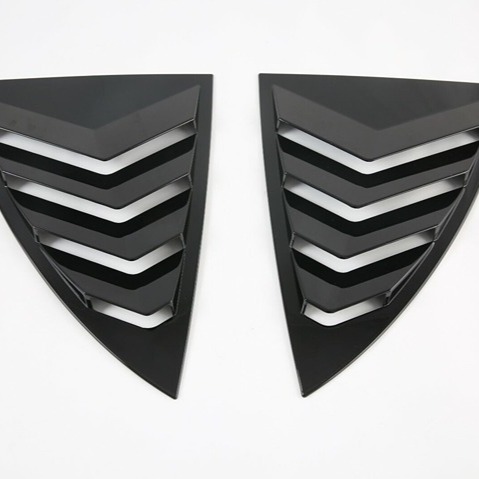 BRAND NEW TESLA MODEL Y 2020-2024 Glossy Black Side Vent Window Quarter Louver