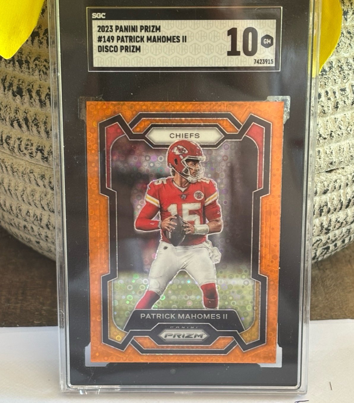 2023 Panini Prizm Patrick Mahomes Disco Prizm SGC 10