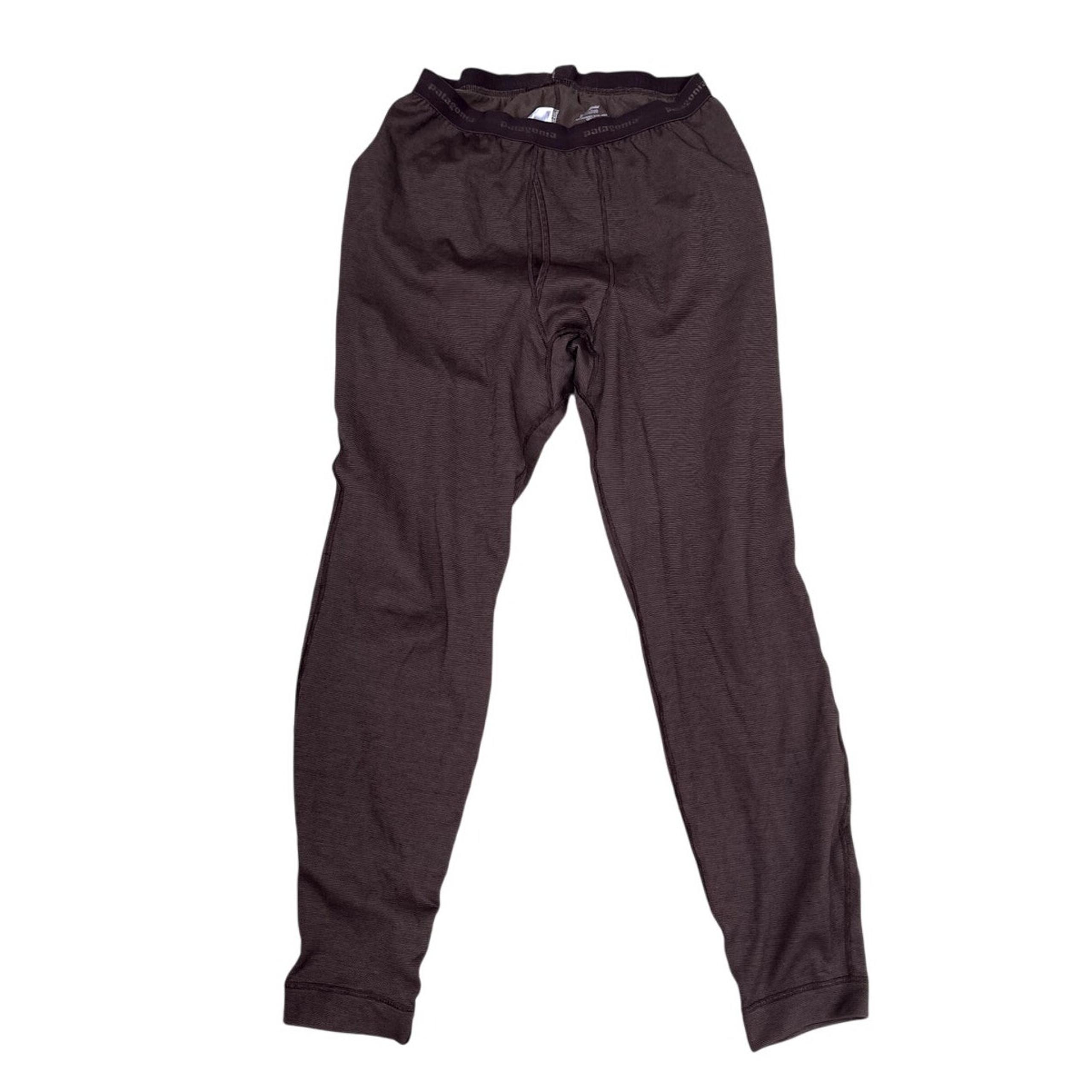 Patagonia Mens Capilene Midweight Bottoms Base Layer Pants Size XL Brown
