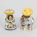 Mexican Couple Salt and Pepper Shakers Ceramica Santa Maria Cuernavaca