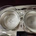 Schott & Gen Manz Silver Plate Tea Set Glass Cups Holders Tray