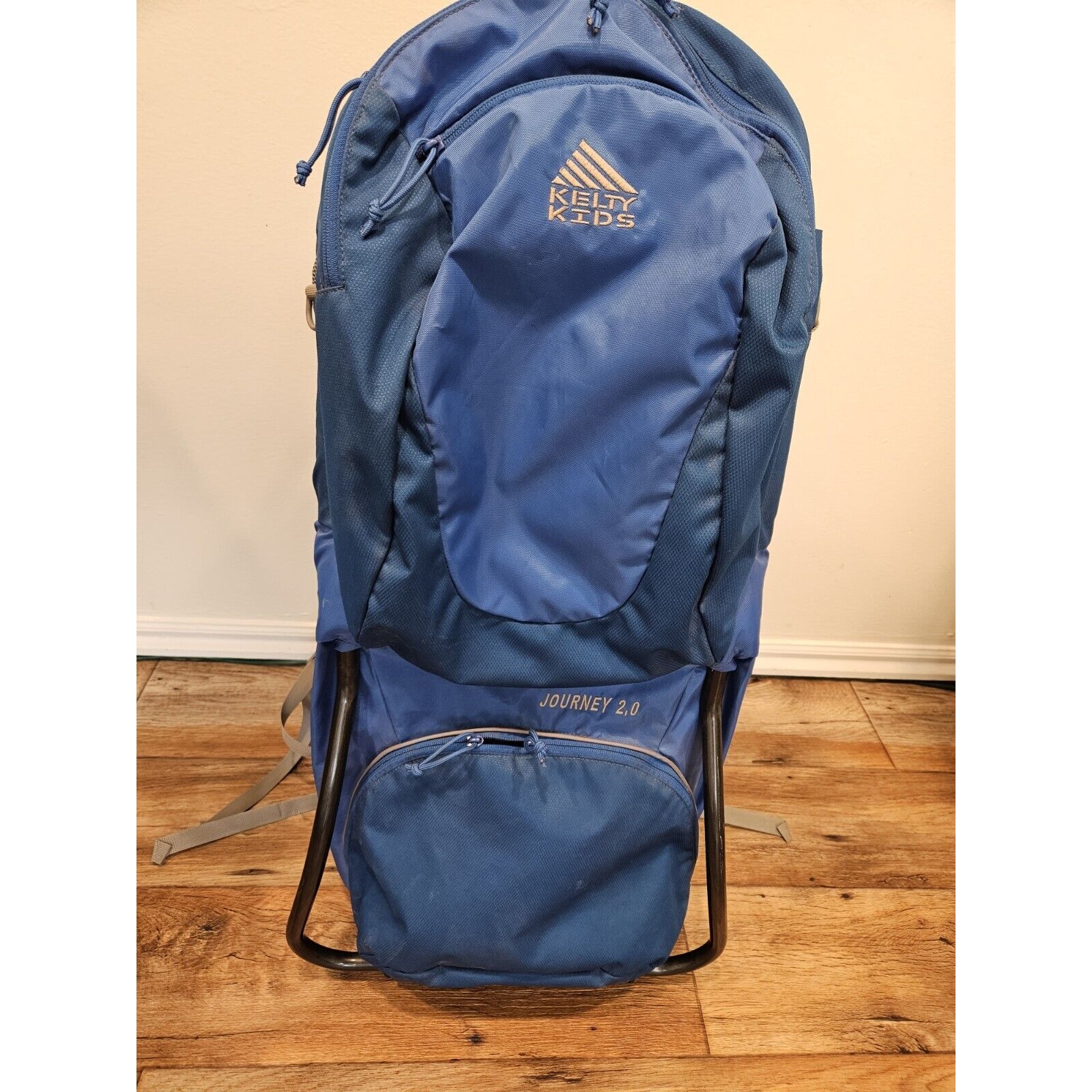 Kelty Kids Journey 2.0 Blue Kid Sit Stand Hiking Travel Backpack Blue Carrying