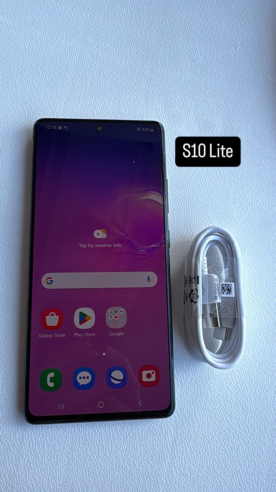 Samsung Galaxy S10 Lite 128gb. Huge Screen! Like New And Unlocked!