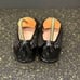 Taryn Rose BEATRIZ Black Woven Patent Leather Cap Toe Ballet Flat