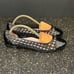 Taryn Rose BEATRIZ Black Woven Patent Leather Cap Toe Ballet Flat