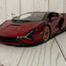 Lambo Sian Candy Red Display Model Car by Maisto 1:18 Scale Diecast Metal