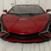 Lambo Sian Candy Red Display Model Car by Maisto 1:18 Scale Diecast Metal