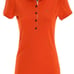 BURBERRY Brit Check placket polo shirt Orange US Small