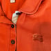 BURBERRY Brit Check placket polo shirt Orange US Small
