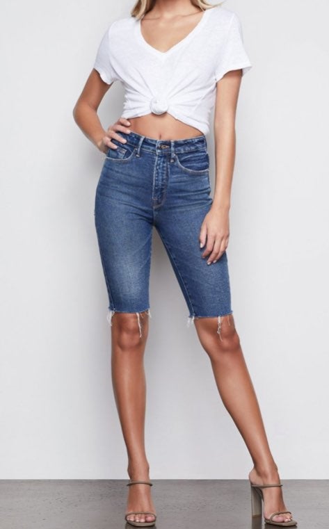 NWT Good American The Bermuda Shorts 0