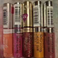 SALE! BN Bundle Lot of Maybelline Wet Shine Lip Glosses & Liquid Lipsticks 1