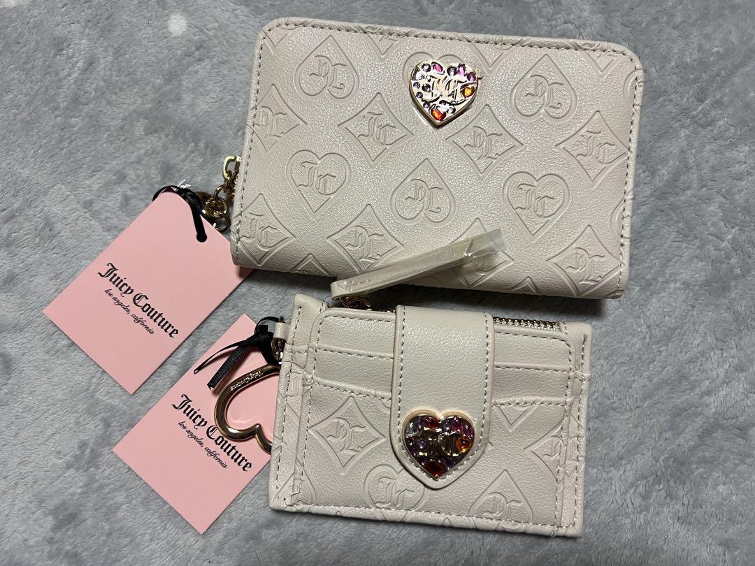 Juicy Couture White Wallet & Card Case Set