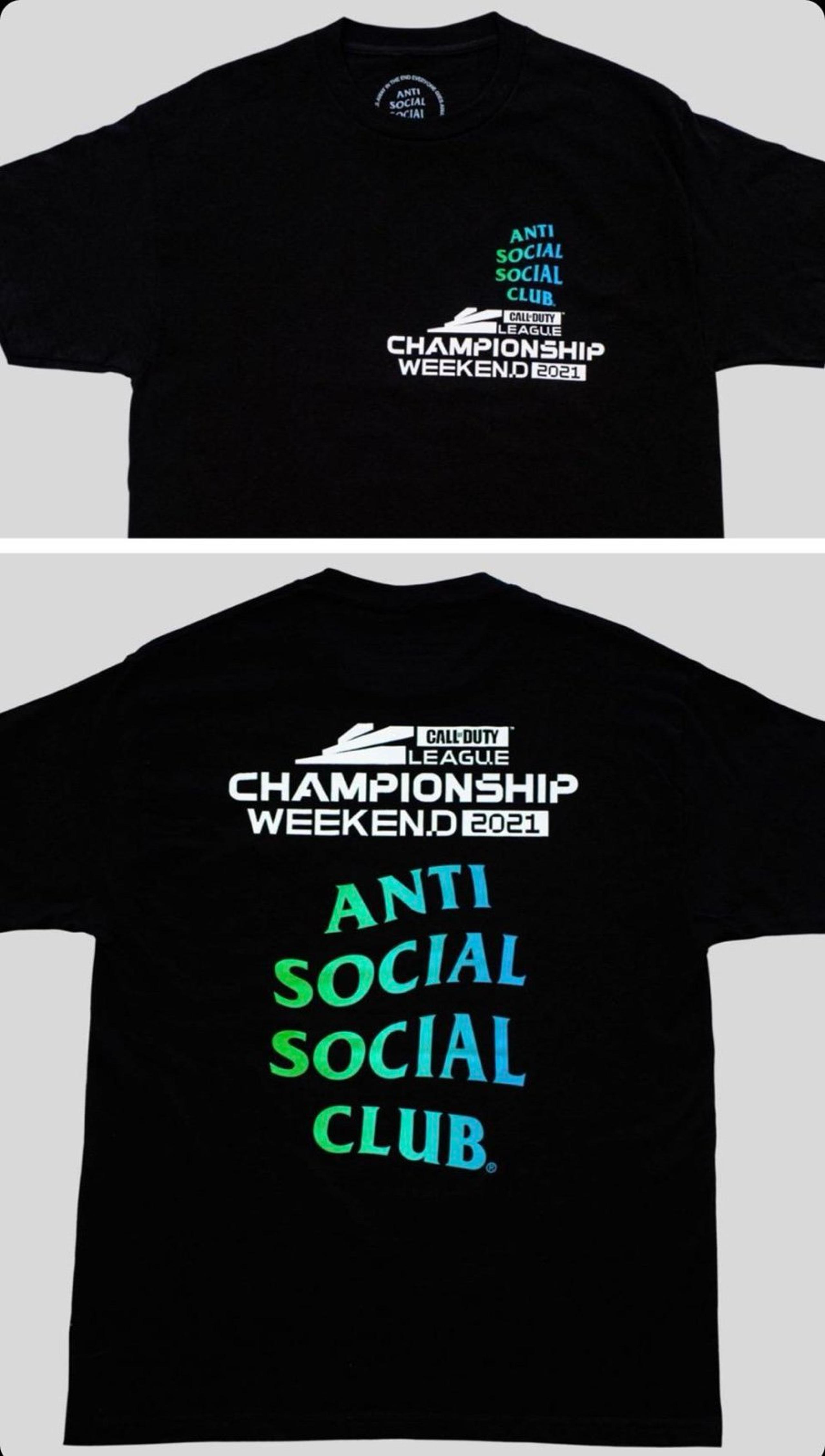 Small ASSC Anti Social Social Club Call of Duty Unreleased T-shirt