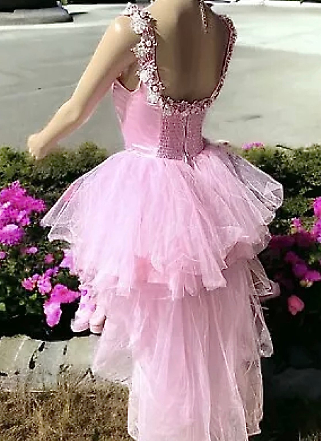 Size Small……….Stunning Hi-Low Tulle Dress w/Removable Skirt. New…..Sugar Thrillz