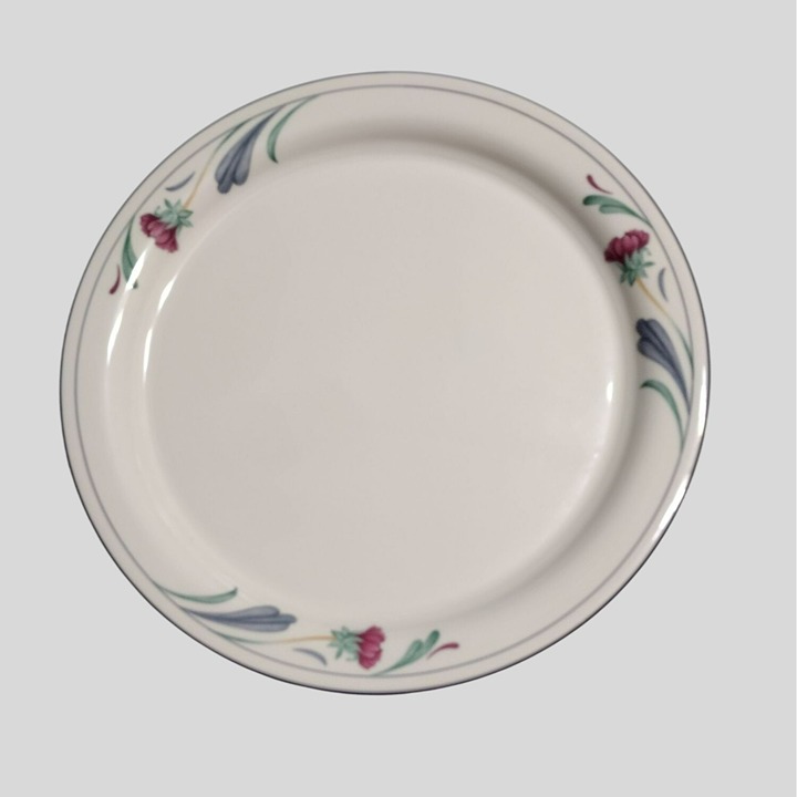 Lenox Chinastone Poppies On Blue 12.5 Round Serving Platter Chop Plate Cottage