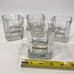 Jack Daniels Whiskey Square Rocks/Lowball Glasses Vintage Black & Gold Graphics