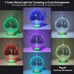 Disco Ball Diffuser Rotating 7 Color Night Light