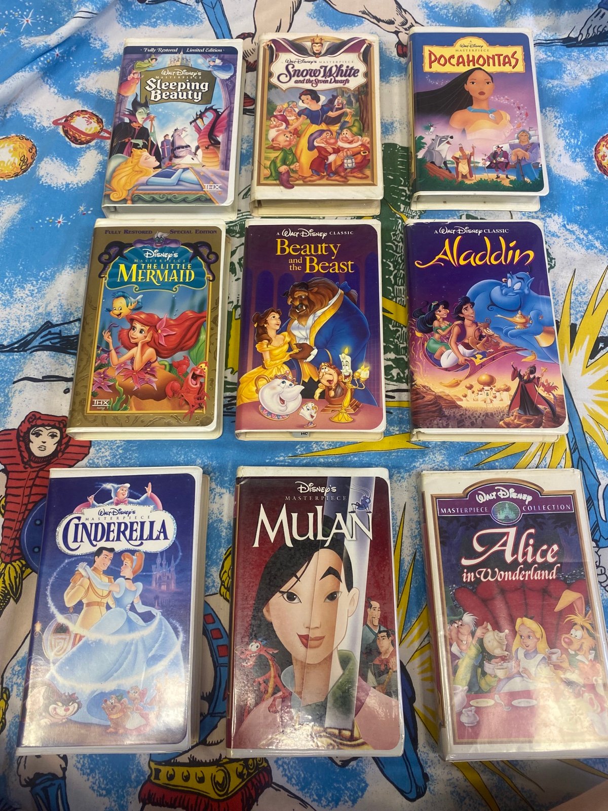 Vintage Disney Princess VHS Bundle