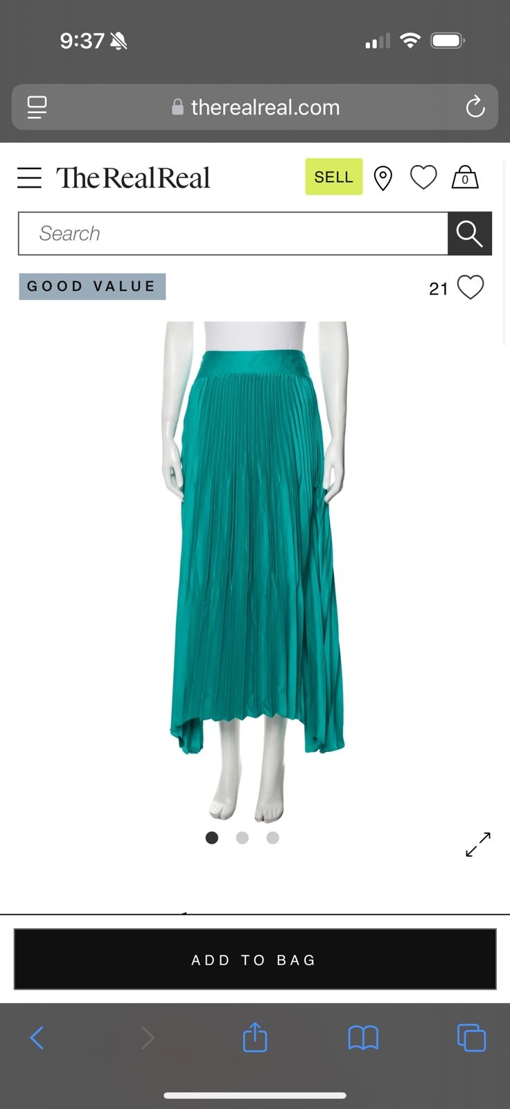 Ramy Brook pleated accents midi skirt