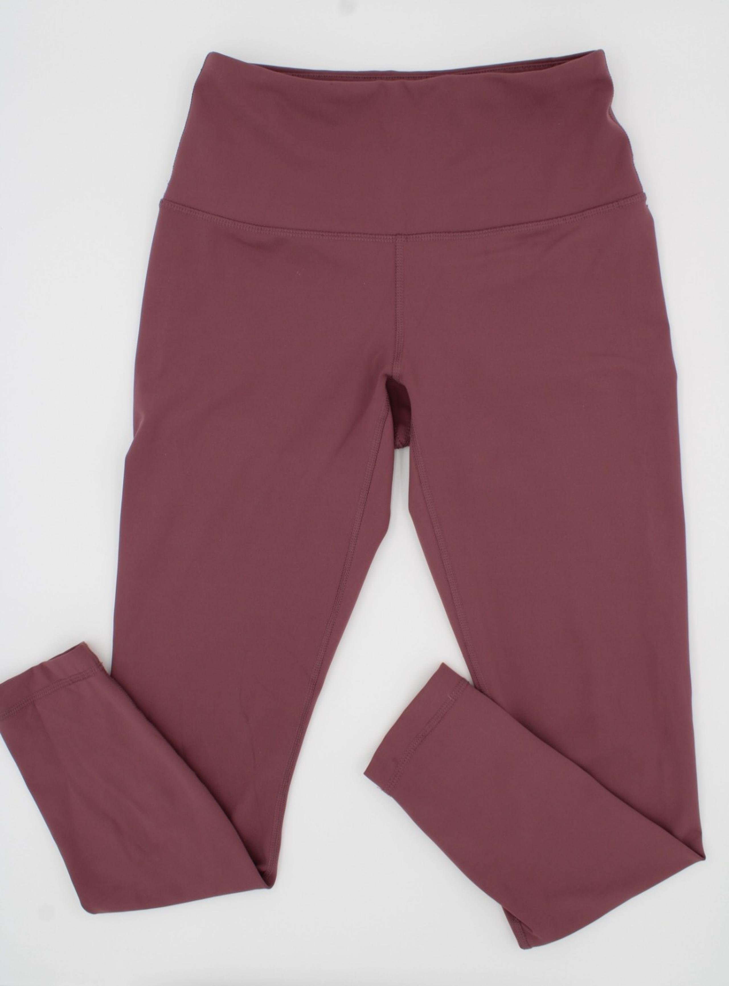 90 Degree by Reflex Women’s Athletic Leggings – Size S | Dark Rose