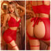 Erotic desire w/fetish skirt lingerie set - imported from brazil
