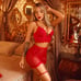 Erotic desire w/fetish skirt lingerie set - imported from brazil