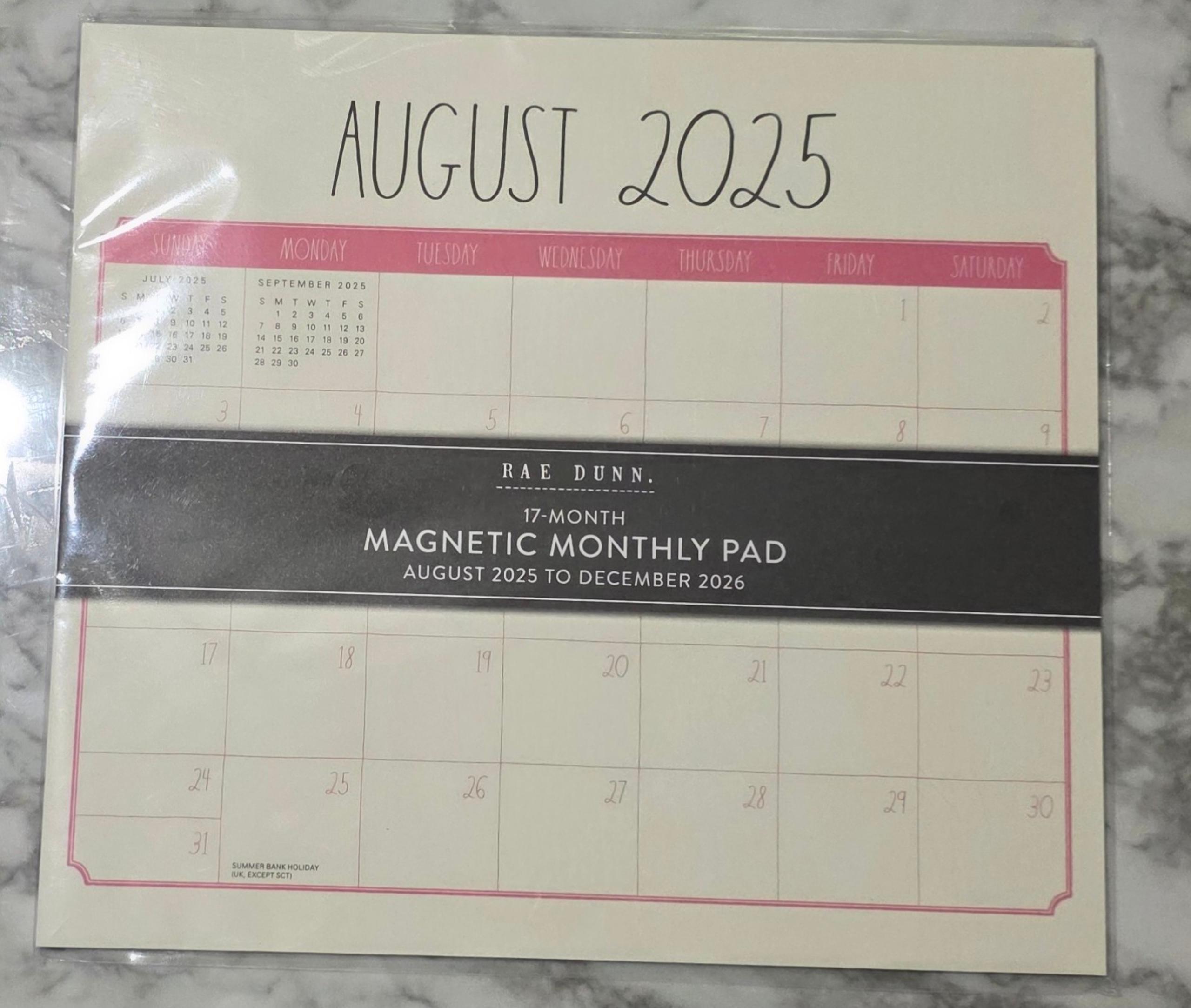 Rae dunn magnetic calendar
