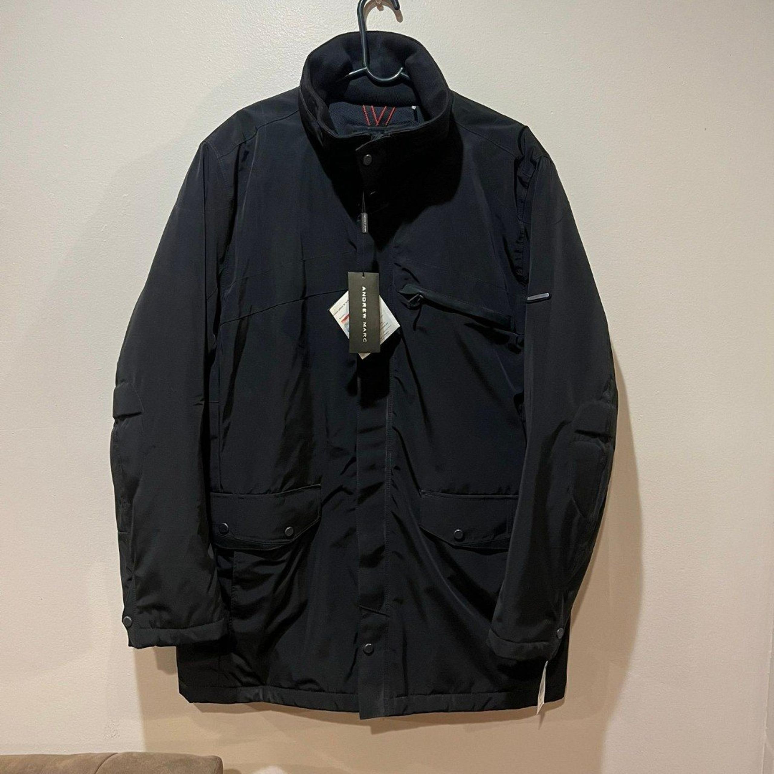 Andrew Marc Jacket Black Size XL Mens PCM Schoeller Temperature Comfort Parka
