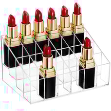 Lipstick Holder, 24 Spaces Clear Acrylic Lipstick Organizer Display Organizer