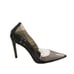 Good American Black Pointed Toe Pumps High Heels Stiletto PVC Women 8.5