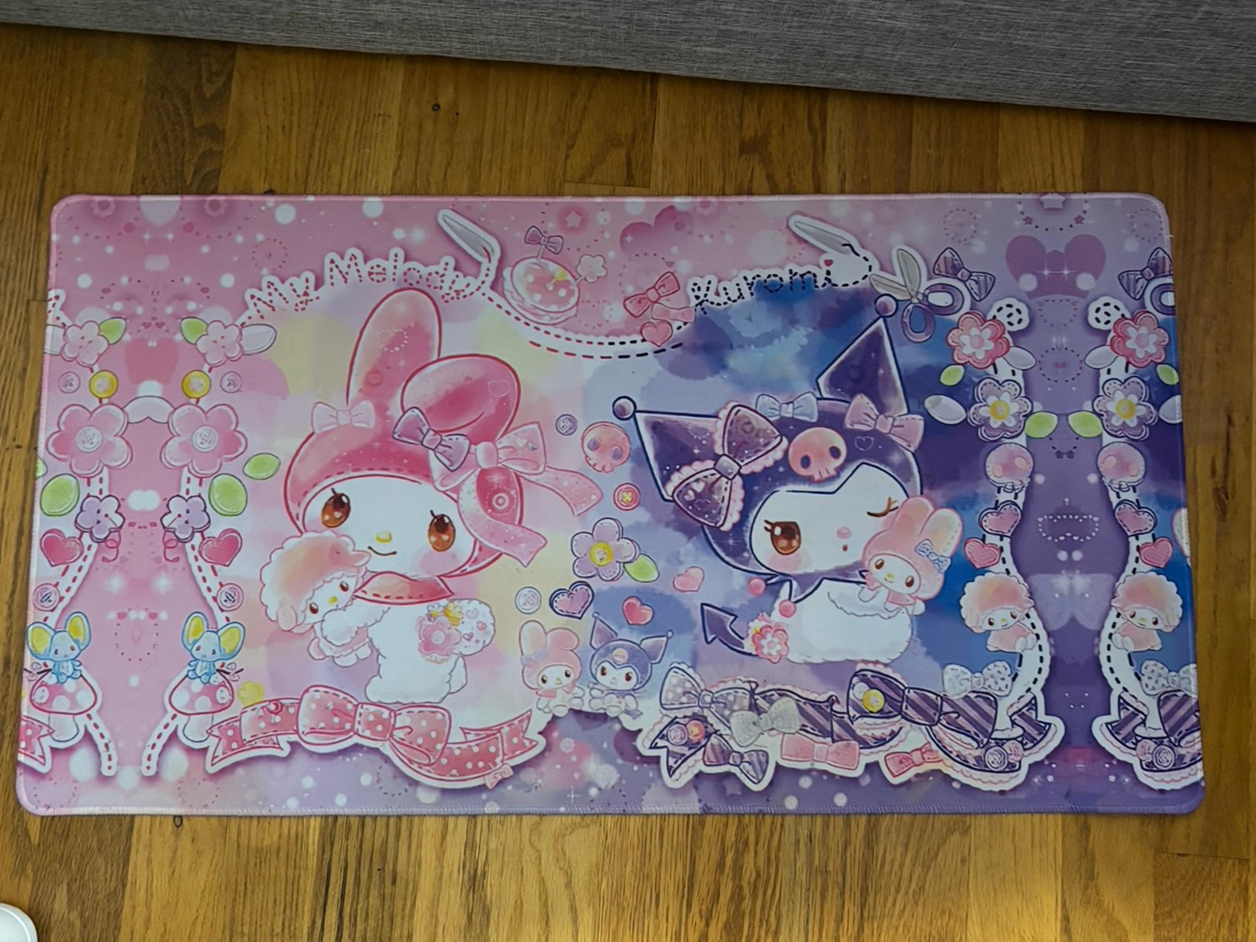 Kuromi and My Melody mouse pad