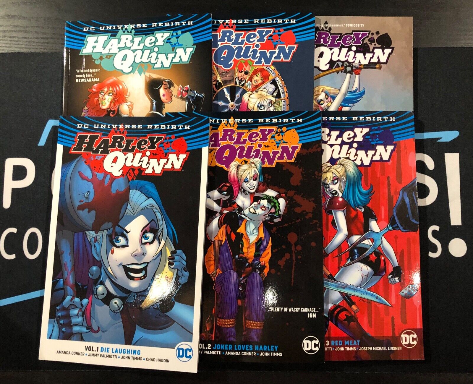DC Comics Harley Quinn Rebirth Amanda Conner Trade Paperback Vol 1-6 Set