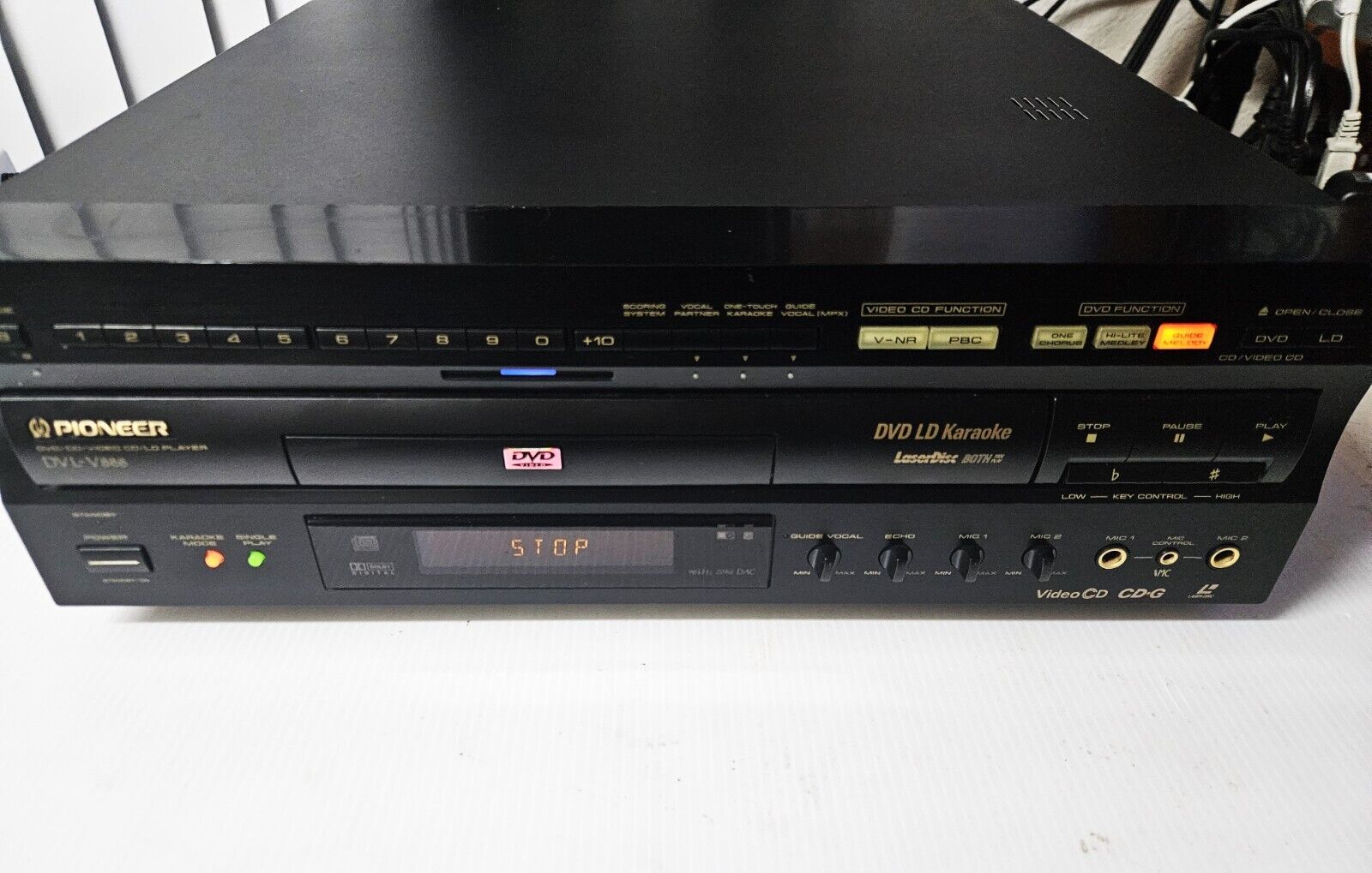 Pioneer Laser Disc DVL- V888 DVD/VIDEO CD/LD Karaoke Player,PARTIAL LY WORKING